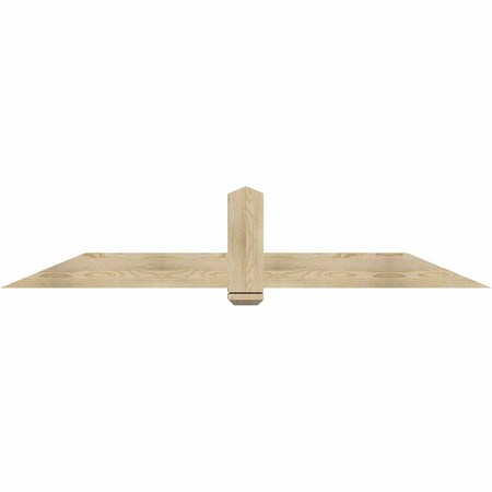 Ekena Millwork Eugene Rough Sawn Timber Gable Bracket, Douglas Fir, 84"W x 17"H x 4"D x 6"F, 5/12 Pitch GBW084X17X0406EUG00RDF
